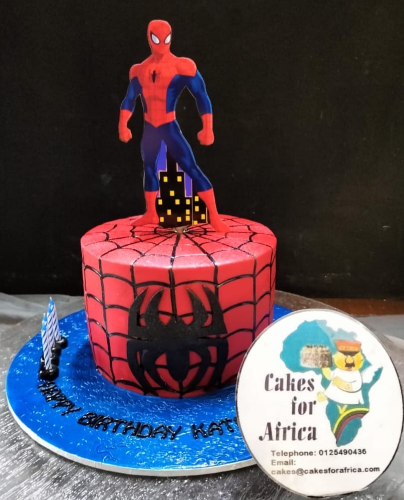 Superhero 2 Tier Birthday Cake (2) | Baked by Nataleen