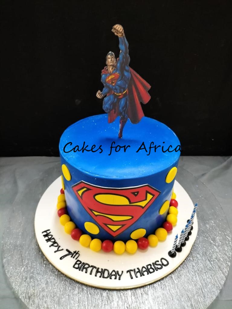Superman Birthday - Decorated Cake by Joy Thompson at - CakesDecor